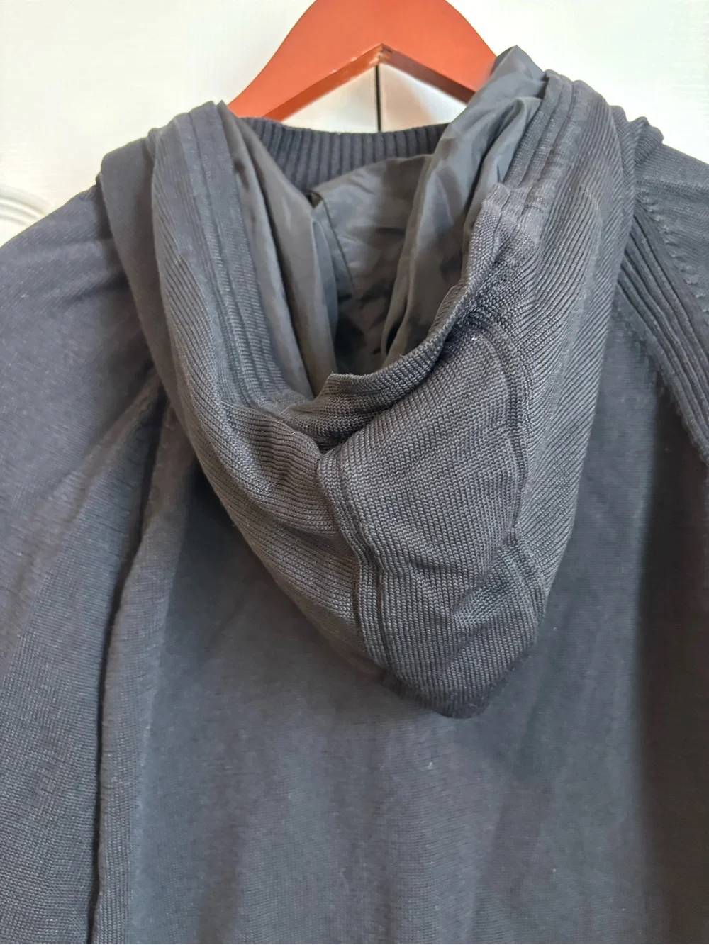 Banana Republic Black Zip-Up Knit Jacket